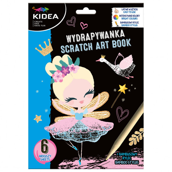 Kidea Képkarcoló, 6 lap - tündérek